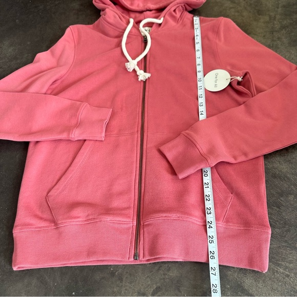 NWT Pact 100% Organic Cotton One For All Gender Neutral Fleece Lined Zip Hoodie - Picture 4 of 9